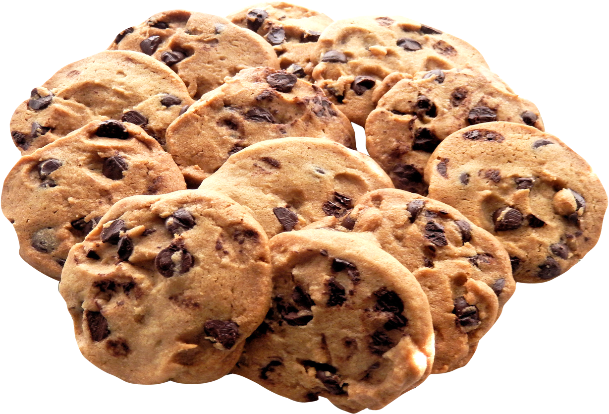 Download Chocolate Cookie Png Transparent Image - Chocolate Chip Cookie Clipart (1341x947), Png Download