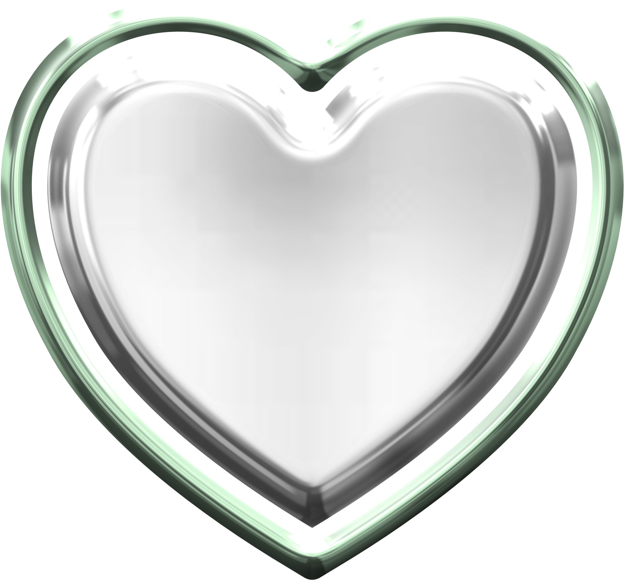 Silver Heart Png Transparent Image - Silver Heart Png Clipart (2166x2004), Png Download