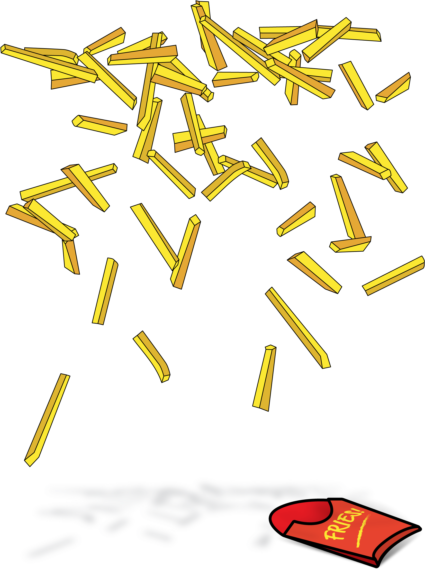 French Fry Fiasco Tank Top Clipart (1801x2401), Png Download