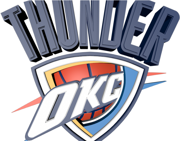 Oklahoma City Thunder Png Transparent Images - Okc Thunder Logo Clipart (640x480), Png Download