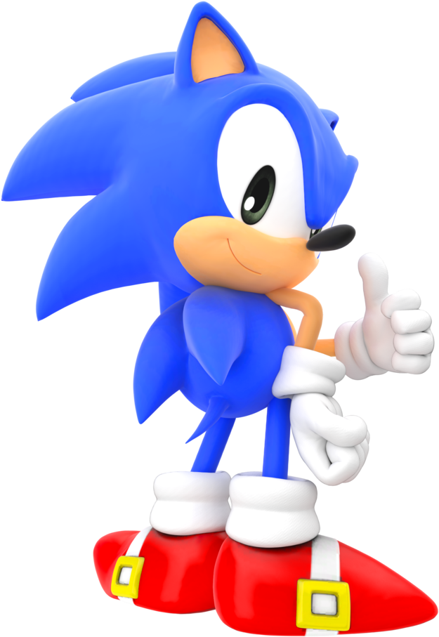Classic Sonic The Hedgehog Png - Classic Sonic Poses Clipart (811x985), Png Download