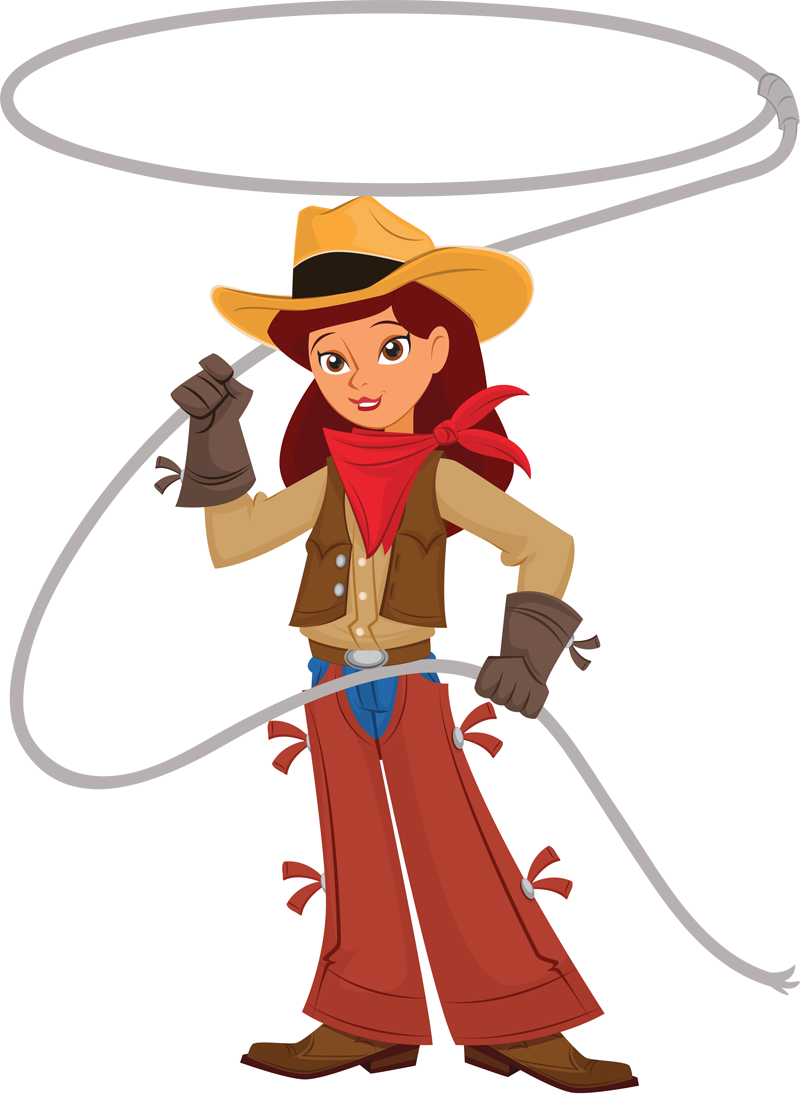 Cowboy Cowgirl Png Image Clipart - Cowboy Clipart Transparent Png (800x1099), Png Download