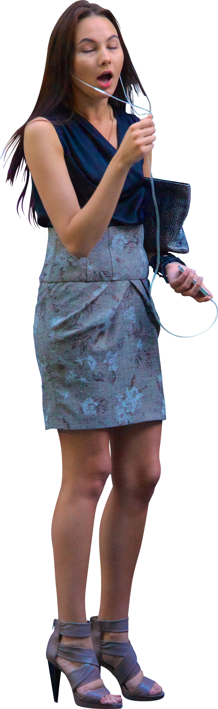 Pin By Kelsey Kaiser On Renders - Woman Talking On Phone Png Clipart (725x2350), Png Download