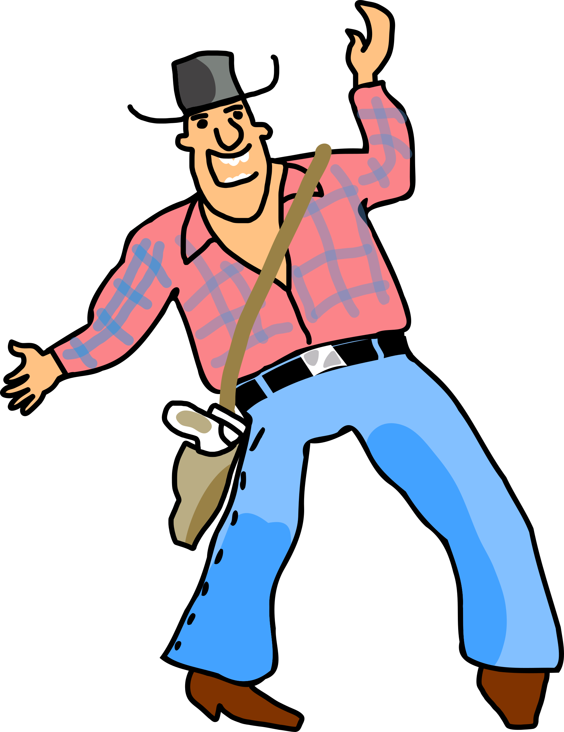 This Free Icons Png Design Of Drunk Cowboy Clipart (1849x2400), Png Download