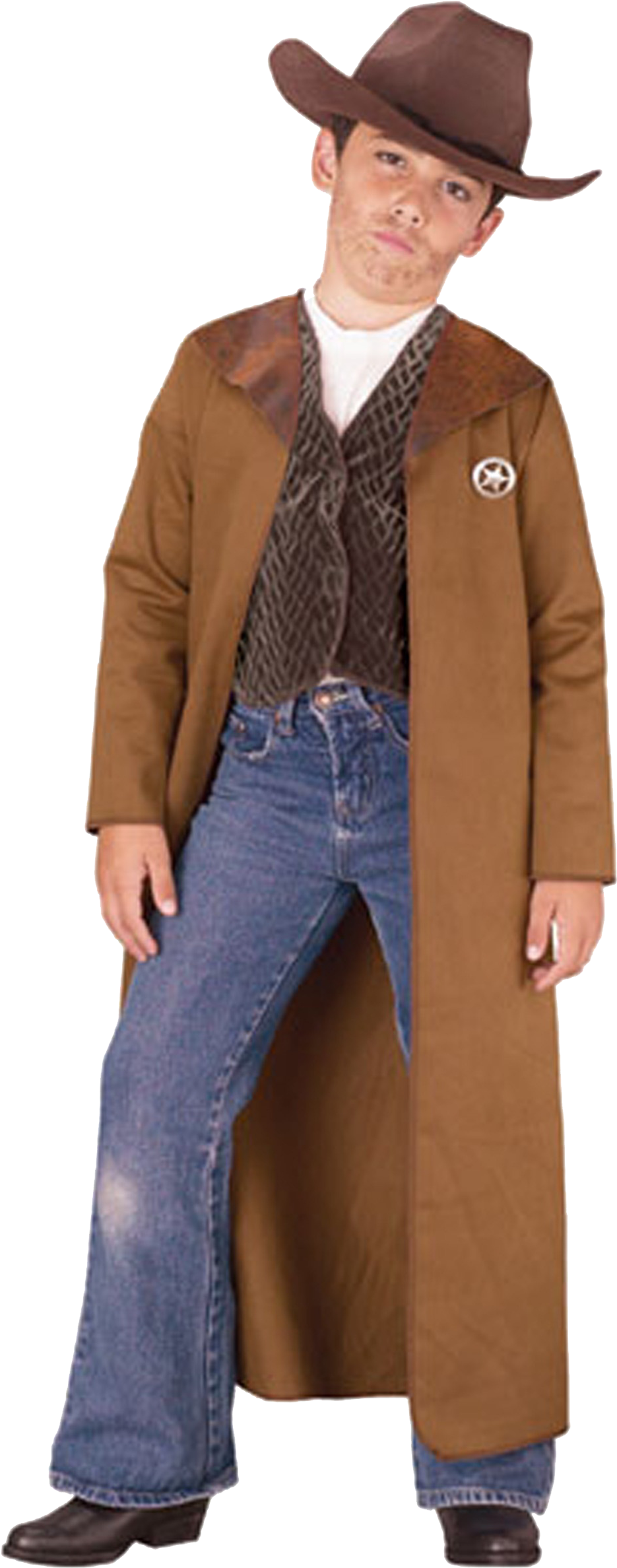 Old West Costume Clipart (1750x2500), Png Download