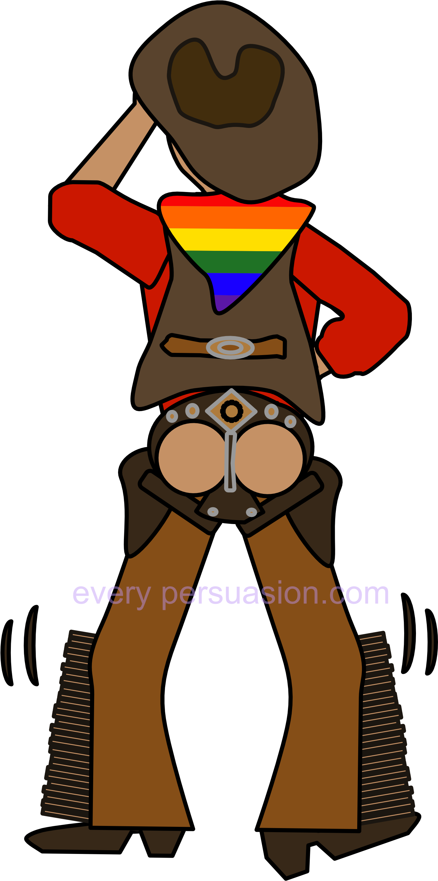 Image Of Gay Cowboy - Gay Cowboy Shower Curtains Clipart (1410x2831), Png Download