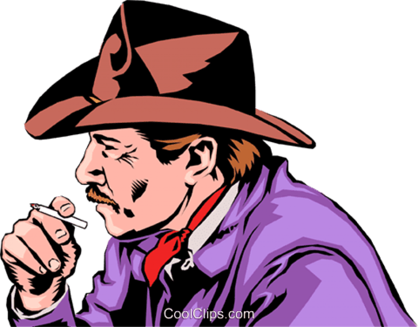 Free Png Download Smoking Cowboy Png Images Background - Cowboy Smoking Cartoon Clipart (850x665), Png Download
