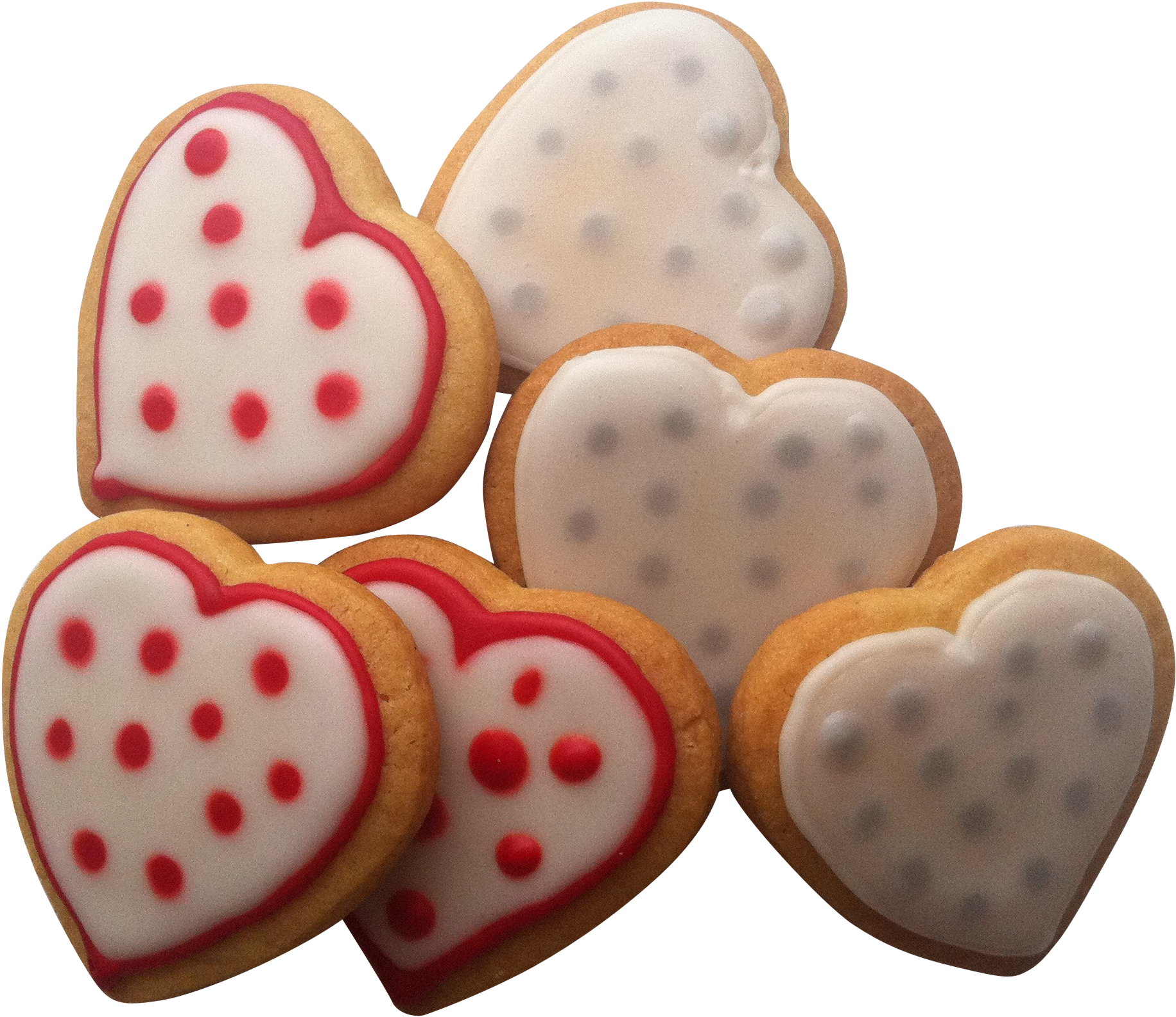 Heart Shaped Brown Cookies Png Image - Birthday Wishes For Queen Clipart (2592x1936), Png Download