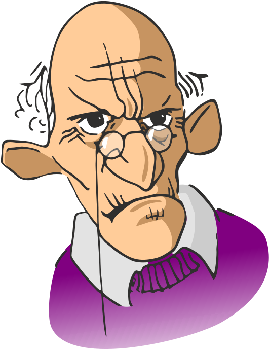 Old Man Talking Clipart Clipartfest - Old Man Talking Cartoon - Png Download (637x900), Png Download
