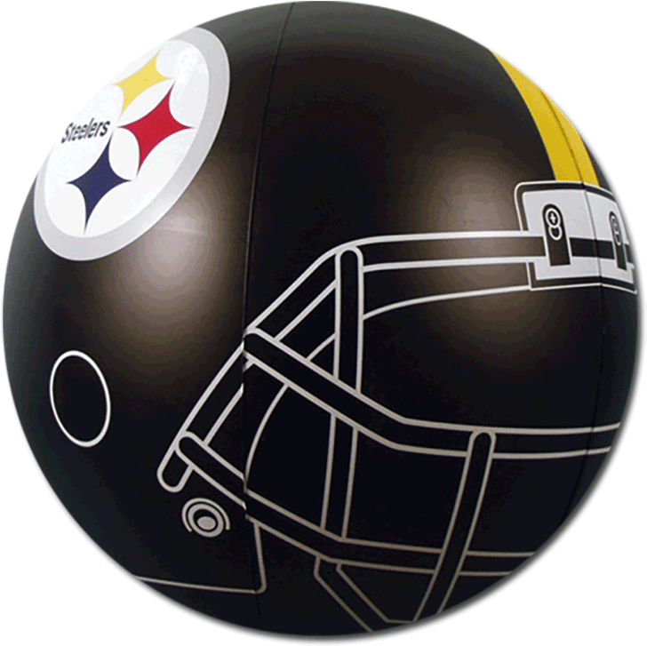 Steelers Logo Png Beach Balls From Small To Giants - American Football Clipart (728x727), Png Download