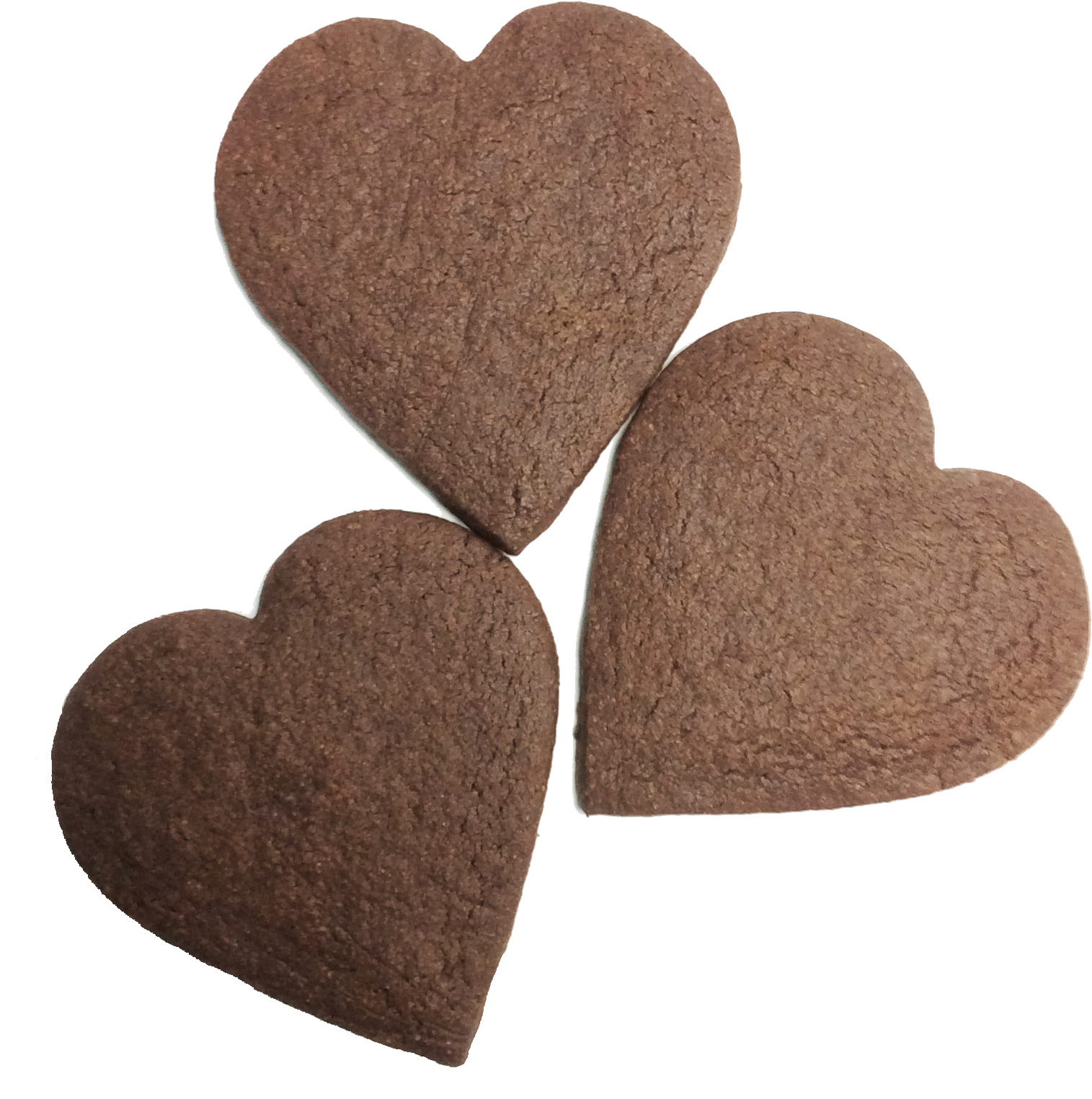 Chocolate Shortbread Hearts - Valentines Day Cookies Png Clipart (1588x1604), Png Download