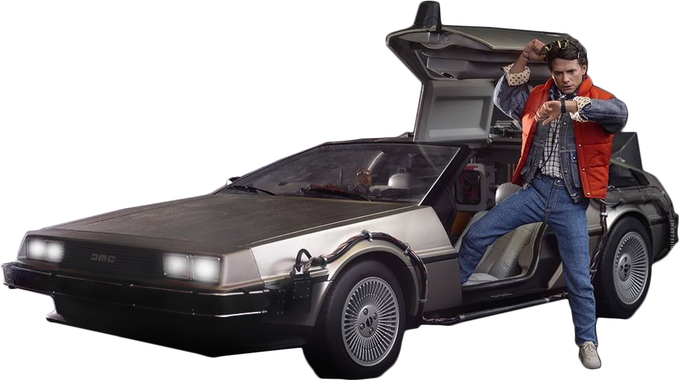 DELOREAN DMC 12 back to the