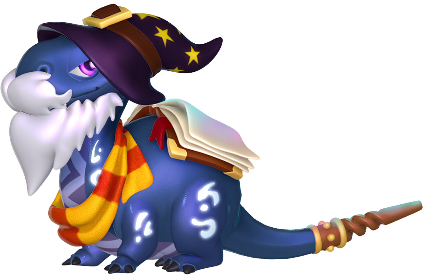 Wizard Dragon - Dragon Mania Legends Wizard Dragon Clipart (1403x913), Png Download