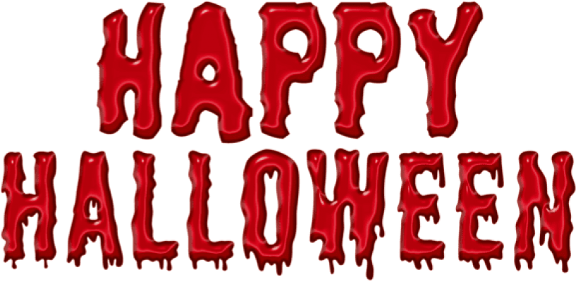 Free Png Download Bloody Happy Halloweenpicture Png - Happy Halloween Bloody Letters Clipart (850x420), Png Download