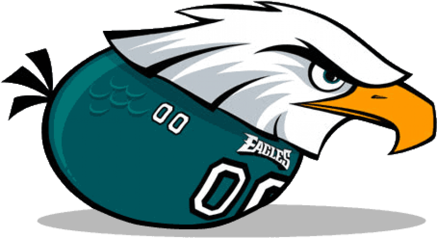 Free Png Download Angry Birds Star Wars Mighty Eagle - Philadelphia Eagles Clipart (850x463), Png Download