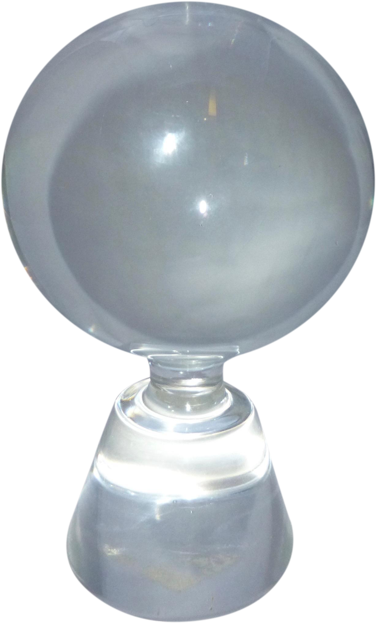 M#century Modern Murano Glass Crystal Ball On Chairish Clipart (1233x2045), Png Download