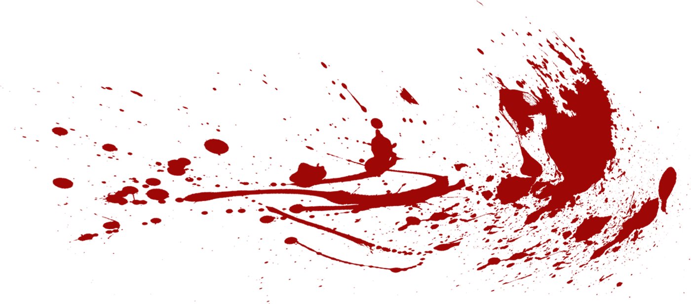Cartoon Blood Splatter Png - Blood Background Png Clipart (1400x616), Png Download