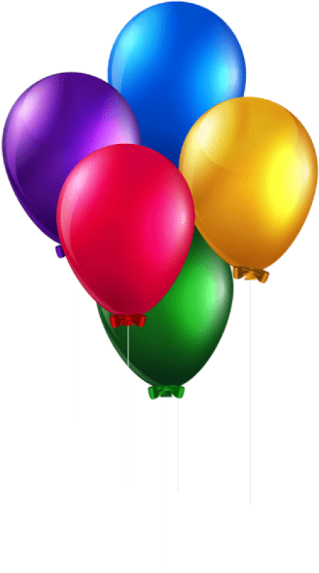 Balloons Png Transparent Background - Birthday Balloons Transparent Background Clipart (480x840), Png Download