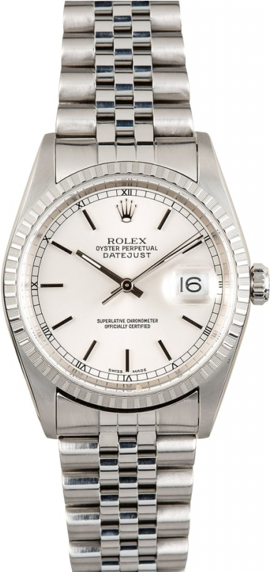 Stainless Steel Datejust Product Image - Rolex 116233 White Dial Clipart (500x800), Png Download