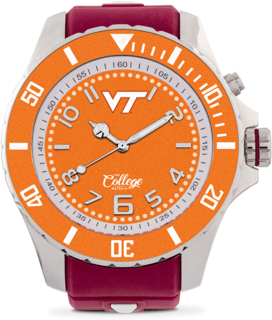 Virginia Tech Hokies Watch - Virginia Tech Watches Clipart (537x630), Png Download