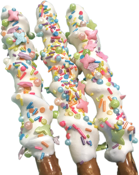 Unicorn Horn Chocolate Covered Pretzel Sticks , Png Clipart (532x667), Png Download