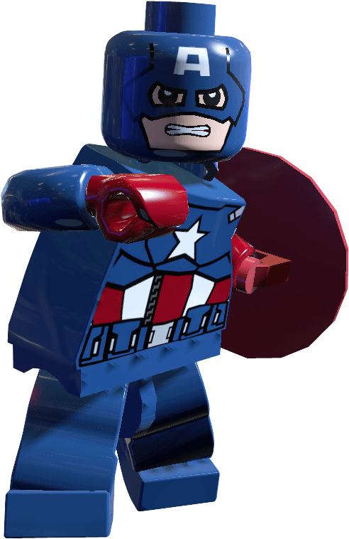 Lego Captain America - Captain America Lego Png Clipart (591x857), Png Download