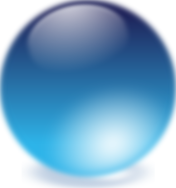 John Dee - Blue Glass Ball Png Clipart (564x601), Png Download