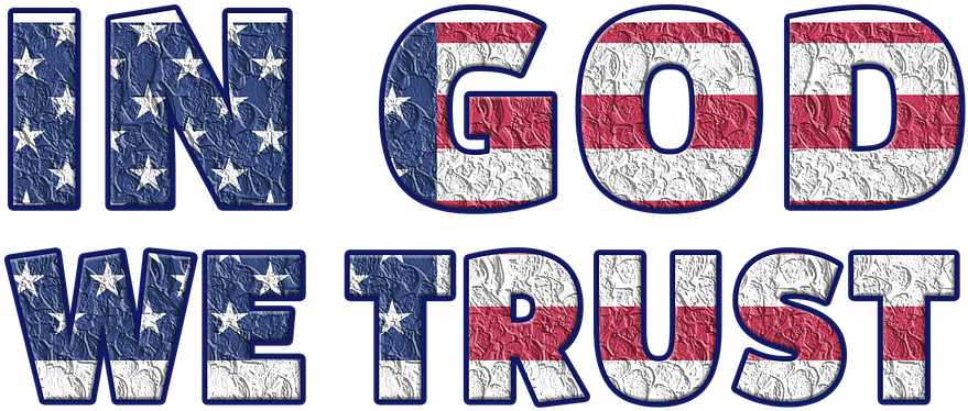 Dacula Memorial Day Parade - God We Trust Clip Art - Png Download (879x374), Png Download