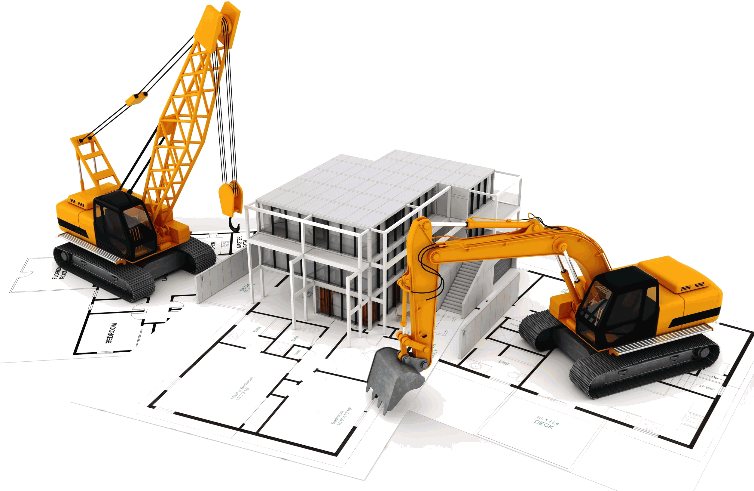 Construction Transparent - Construction Png Clipart (2508x1672), Png Download