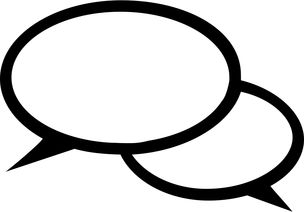 Speech Bubble Clipart Oval - Icon - Png Download (980x686), Png Download