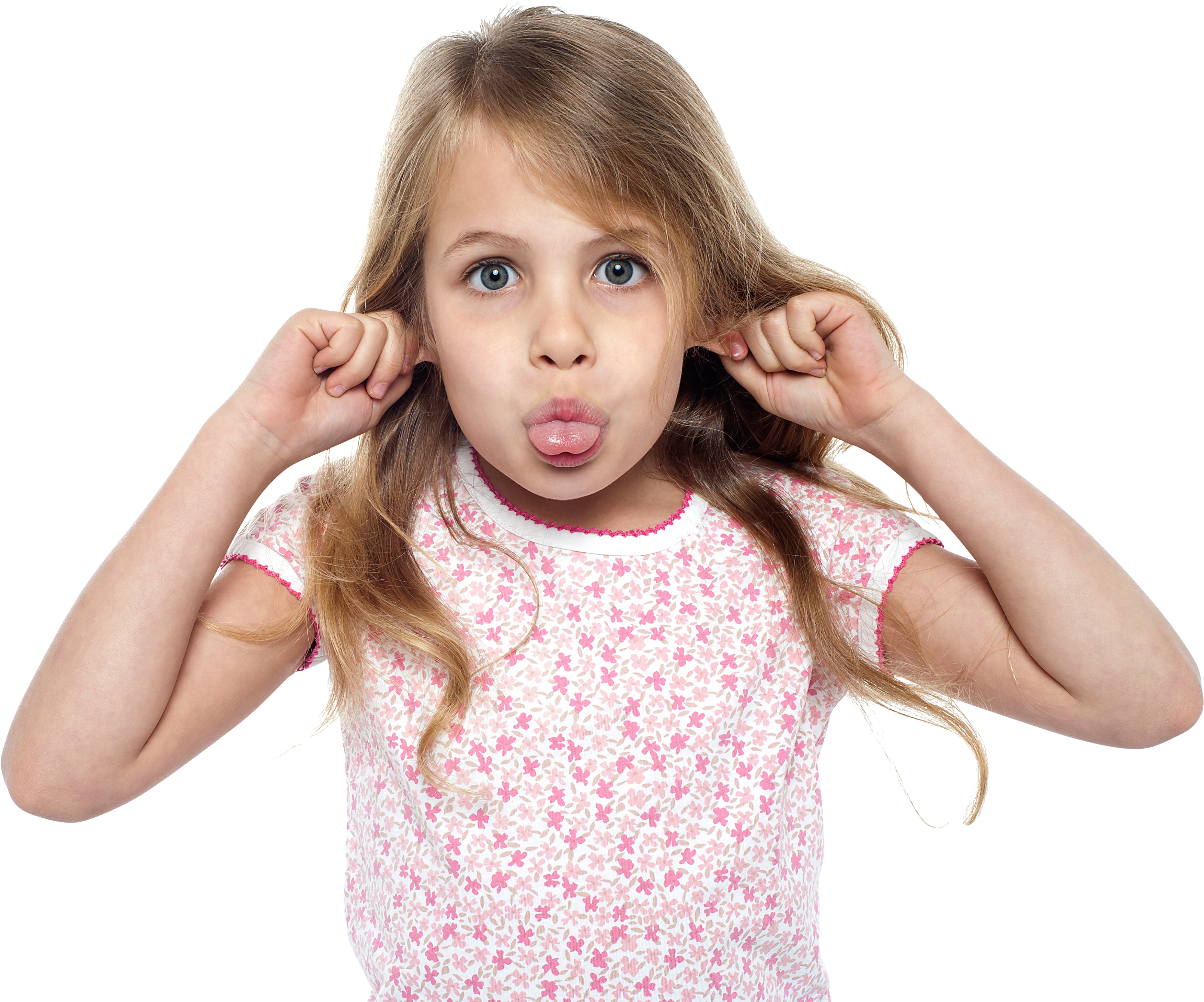Child Girl - Girl Sticks Tongue Out Clipart (4809x3200), Png Download