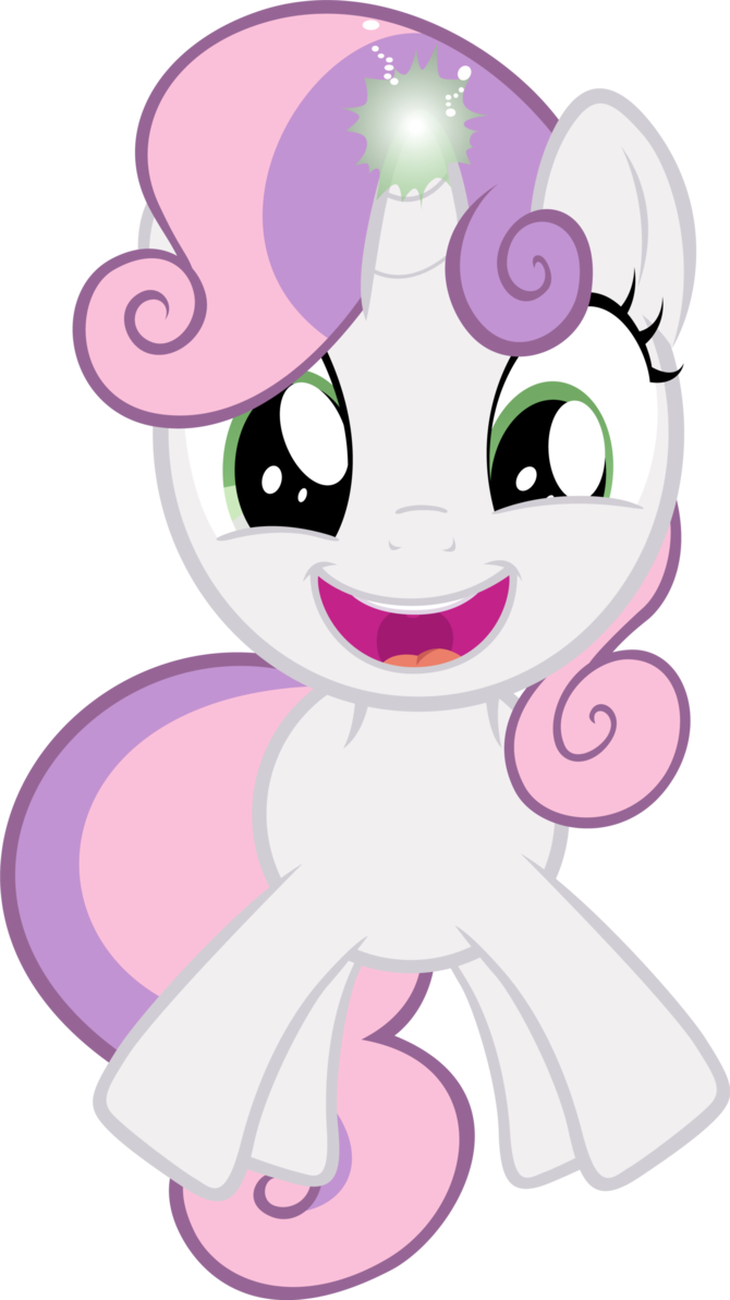 Magical By - Mlp Sweetie Belle Magic Clipart (670x1193), Png Download