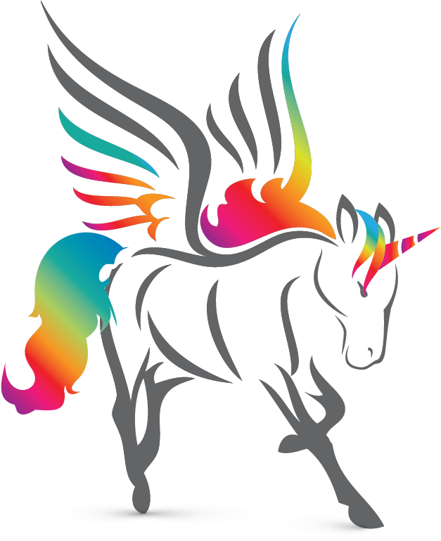 Online Maker Free Templates Horse Logos - Unicorn Logo Png Clipart (672x810), Png Download