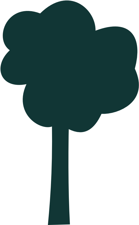 Simple Tree Outline Clipart (545x884), Png Download