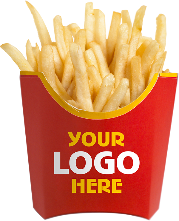 French-fries - Mockup Logo Fast Food Clipart (600x741), Png Download