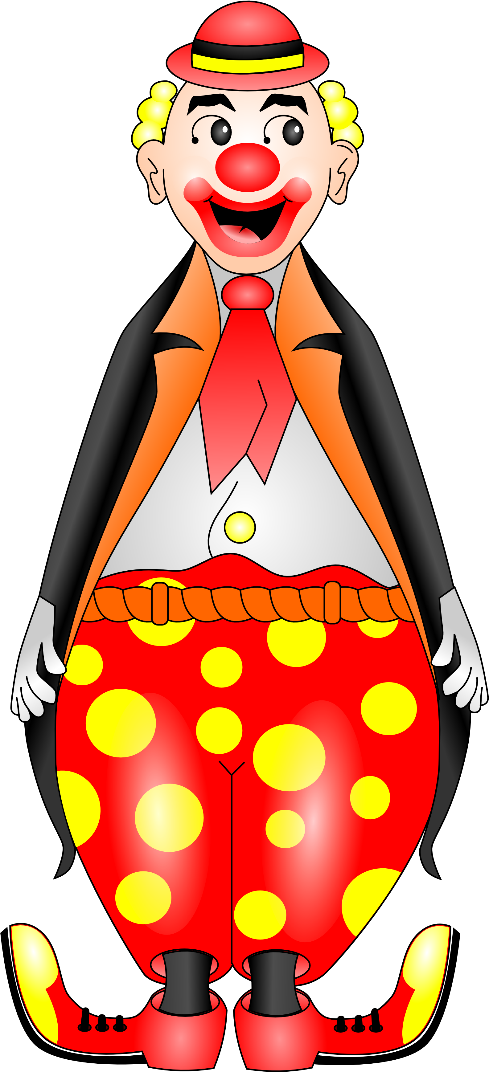 Clown The Free Download Clipart - Circus Clown Transparent Background - Png Download (2555x3613), Png Download