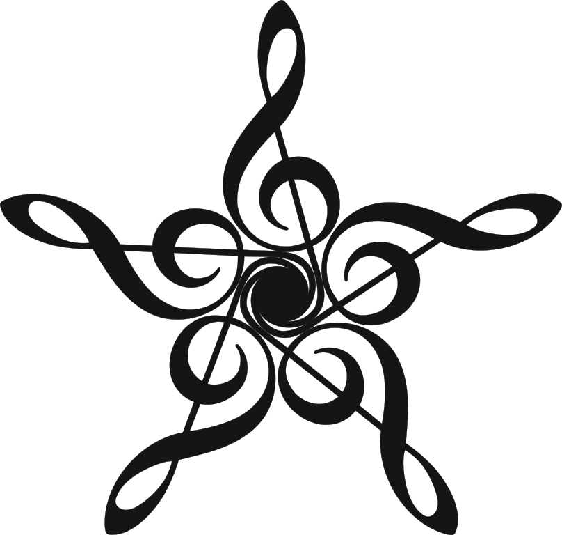 Clip Art Transparent Stock G Drawing At Getdrawings - Treble Clef Star - Png Download (808x768), Png Download