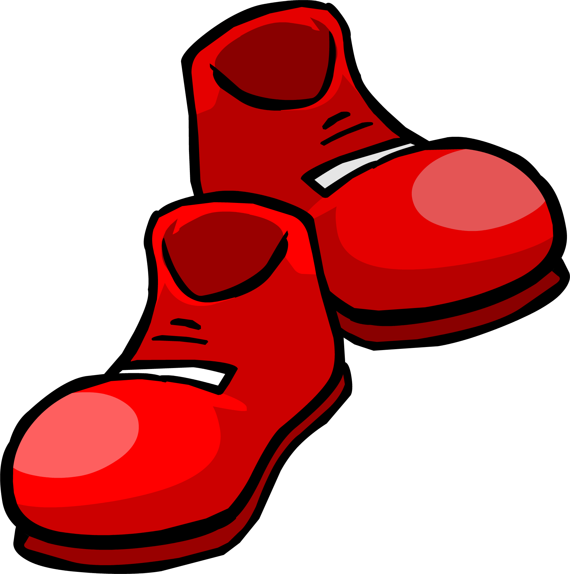 Clown Shoes Png , Png Download - Red Shoes Clipart Transparent Png (1873x1884), Png Download