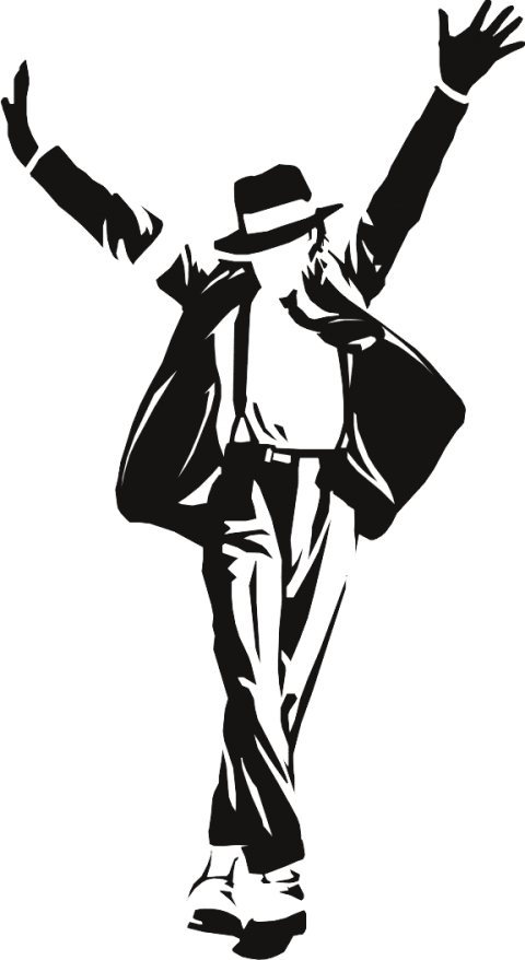 Download Michael Jackson Clipart Png Photo - Michael Jackson Pose Drawing Transparent Png (480x878), Png Download