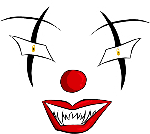 Drawn Clown Transparent - Cartoon Clipart (703x1136), Png Download