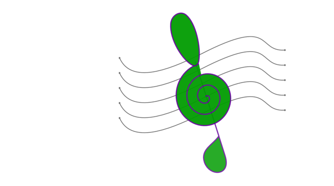 Treble Clef - Illustration Clipart (958x1355), Png Download