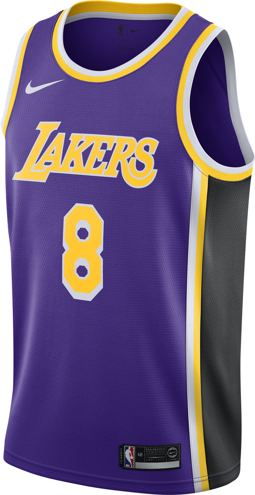 Nba Los Angeles Lakers Kobe Bryant Swingman Jersey - Lakers Purple Jersey Lebron Clipart (2000x2000), Png Download