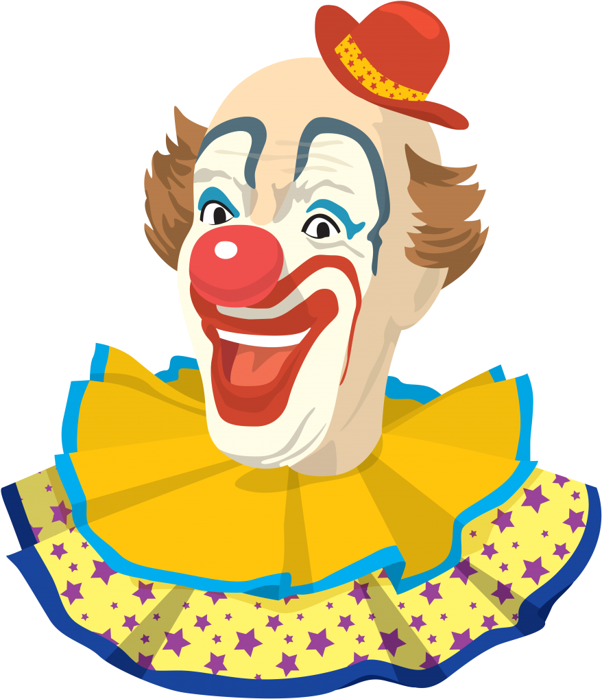 Vintage Clown - Clown Png Clipart (878x1019), Png Download