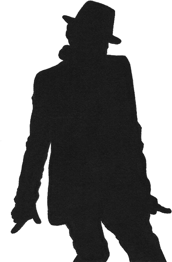 Michael Jackson Moonwalk Png Image - Silhouette Clipart (608x875), Png Download