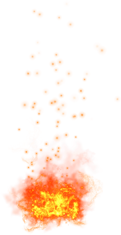 Nature - Fire - Small Fire Png Clipart (393x788), Png Download