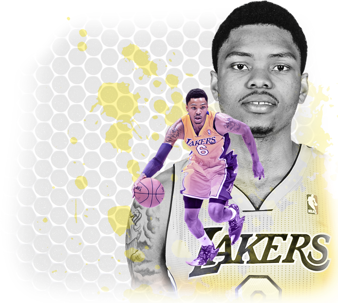 Kent Bazemore Background - Lakers Clipart (670x600), Png Download