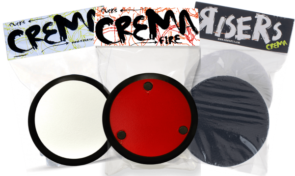 Ridersfly Crema Fire Pucks - Circle Clipart (600x600), Png Download