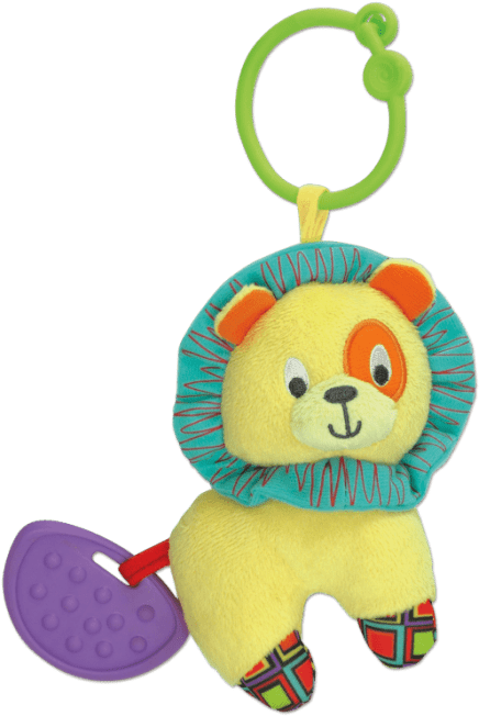 Caesar The Lion Teether Rattle - Rattle Clipart (700x700), Png Download