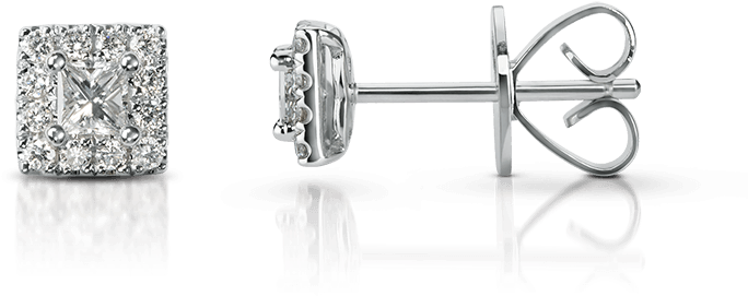 Princess Halo Promise Earrings - Earrings Clipart (800x785), Png Download