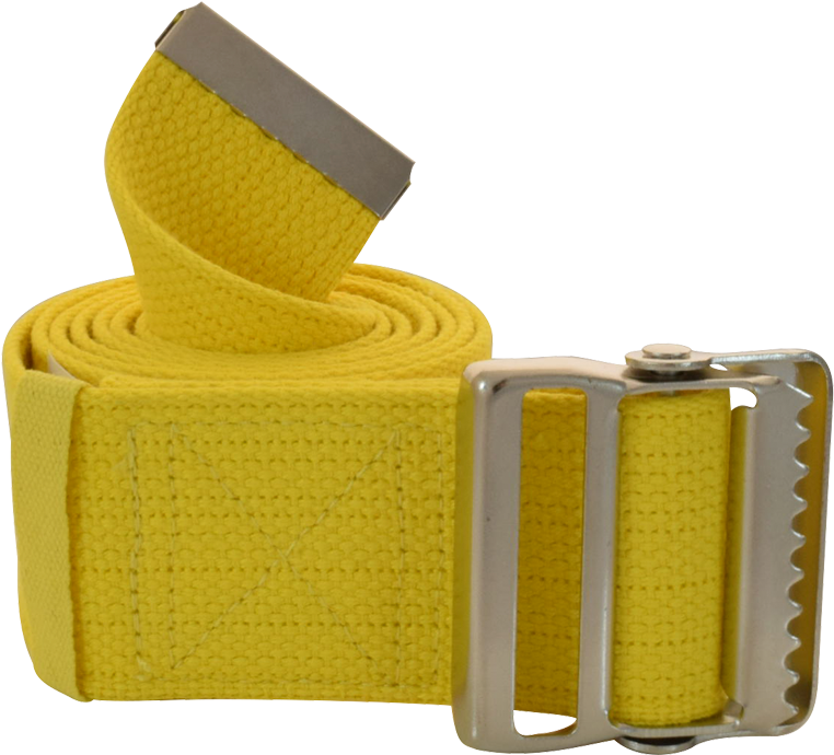 Secure® 60" Yellow Gait Belt W/ Metal Buckle - Belt Clipart (800x800), Png Download